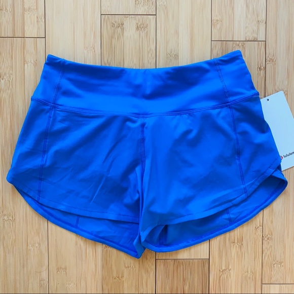 lululemon athletica Pants - Lululemon Wild Bluebell Speed Up MR Short 4” 4